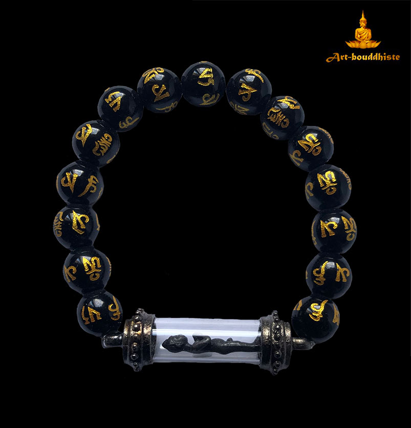 bracelet bouddhiste noir